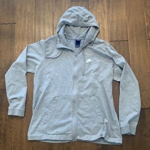 Men’s Nike lightweight zip up hoodie XXL.